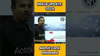 NSEJS Admit Card Released 2024 official nsejs iapt [upl. by Llednar]