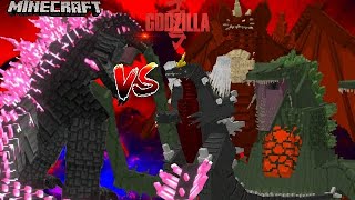 Evolved Godzilla VS Godzilla Greatest Enemy Minecraft Mob Battle [upl. by Gerardo50]