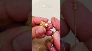 Tutorial Aretes Con MOSTACILLAS y CRISTALES aretes de bisutería faciles y muy bonitos [upl. by Malin644]