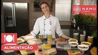 Aula de Gastronomia  Como fazer marmitas saudáveis  Carina Müller [upl. by Bartholomeus]