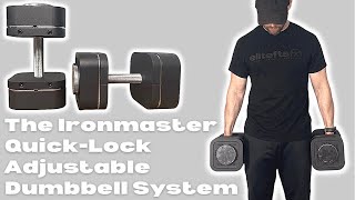 Ironmaster Adjustable Dumbbells Heavy Handle Plate Kit and 120 lb AddOn Kit Review [upl. by Pickering]