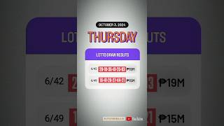 642 649 Live Draw Lotto Result  October 3 2024 Thursday 9 PM [upl. by Mylander]