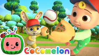 Baseball Game Song  CoComelon Animal Time Nursery Rhymes and Kids Songs [upl. by Ellehcam]