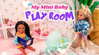 Let’s Make A Miniature Playroom Using My Mini Baby amp Mini Brands Accessories [upl. by Cinda]