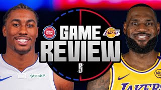 Game Review  Pistons vs Lakers  Game 8 [upl. by Gurevich]