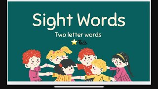 Two letter sight words for jrkg srkg kindergarten kids [upl. by Nylzaj]