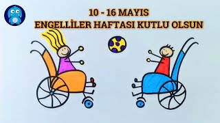 ♿ Engelliler Haftası Resim Çizimi♿ Dünya Engelliler Günü Resim Çizimi♿World Disability Day Drawing♿ [upl. by Acimaj]