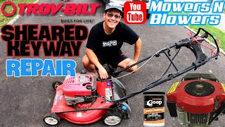 FREE 21quot XP Troy Bilt SelfPropelled Lawn Mower 12AI836M011 SHEARED KEYWAY REPAIR TRANNY IS DONESKI [upl. by Lashar]