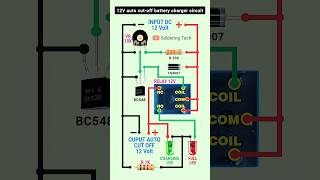 3V 6V 12V auto cutoff battery charger circuit batterycharger autocut shorts [upl. by Eide]