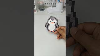 Pixel art 🐧🐧 diy art pixelart pixel shorts youtubeshorts [upl. by Keisling]