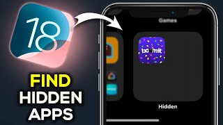 How To Find Hidden Apps On Iphone iOS 18 [upl. by Madelle]