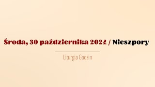 Nieszpory  30 października 2024 [upl. by Elleirbag]