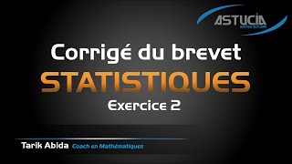 Statistiques 3ème Sujet brevet 2 [upl. by Enitsirhk]