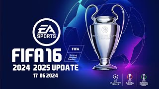 FIFA 16  FIP 202425  New UEFA Champions League system career mode [upl. by Oatis]