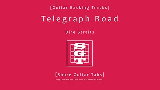 Share Guitar Tabs Telegraph Road Dire Straits Guitar Backing Tracks [upl. by Tara]