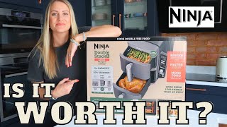 Ninja Double Stack XL Air Fryer Review Unbox amp Testing the Ninja Vertical Dual Drawer AirFryer 2024 [upl. by Fairbanks]