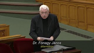 Fónagy János válasza Hollik István napirend előtti felszólalására [upl. by Aceissej]