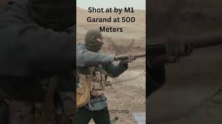 Receiving End of M1 Garand at 500 Meters shorts [upl. by Notsahc]