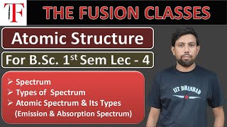 Spectrum  Types Of Spectrum  Atomic Spectrum  For BSc Sem 1 [upl. by Lananna]