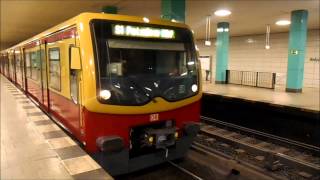 SBahn Berlin  Züge im SBahnhof Anhalter Bahnhof HD [upl. by Aerdnaeel]