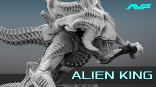 Alien King model for AvP Boardgame [upl. by Farrison817]