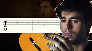 El Perdedor  Enrique Iglesias  Guitarra Tutorial  Tablatura [upl. by Guod618]