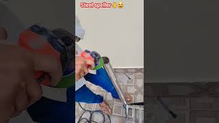 how to install stainless speller step railing work 🫢wow👌 subscribe trending sorts viralvideo 1m [upl. by Anders309]