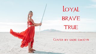 Loyal Brave True Mulan  Christina Aguilera  Official MV Cover by Sadie Emolyn OVCC [upl. by Ahsieket956]