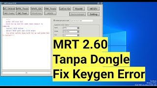 Alternatif Mrt 260 Free No Dongle Fix Keygen Error Anti ServerServer Down [upl. by Ettelegna]