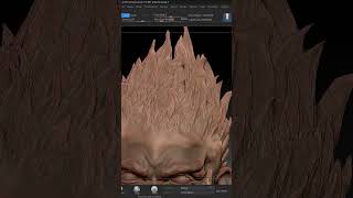 Monkey King Hair zbrush 3dmodelingbloodshortshorts [upl. by Ladnor]