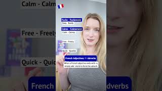 French Adjectives to Adverbs  Easy French Grammar [upl. by Carlson]