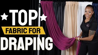 Best Fabric for Backdrops when Draping [upl. by Nohsar]