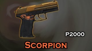 Scorpion P2000 StatTrak stickers skin preview FNMWFTWWBS [upl. by Mauretta618]