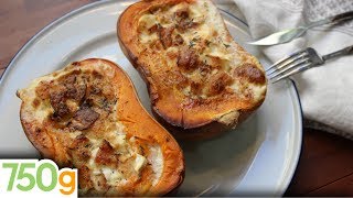 Recette de Butternut farcie au chèvre  750g [upl. by Elsworth]