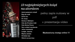 Kolędy na akordeon  pełny zapis najpiękniejszych tradycyjnych kolęd [upl. by Rosel]