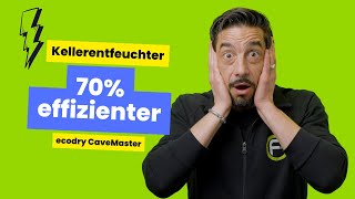 Luftentfeuchter ecodry CaveMaster 70  effizienter als Energieklasse A [upl. by Cello578]