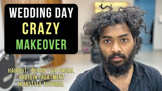 BACK TO VILLAGE CRAZY WEDDING HAIR MAKEOVER 💯 [upl. by Rolyt]