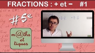 Effectuer des additions et soustractions de fractions 1  Cinquième [upl. by Basso987]