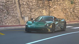 Pininfarina Battista driving in Monaco [upl. by Anilas]