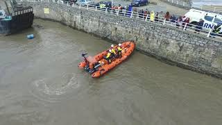 Scattering of Dans Ashes at sea by WestonsuperMare RNLI [upl. by Montgomery]