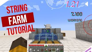 Minecraft String amp Emerald Farm 121 100 Working [upl. by Nalyd894]