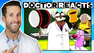 ER Doctor REACTS to Funniest Cartoon Network Medical Scenes [upl. by Reifnnej]