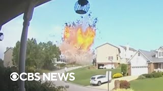 Deadly home explosion near Pittsburgh captured by Ring camera [upl. by Sonnie]