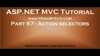 Part 67 Action selectors in mvc [upl. by Kcin471]