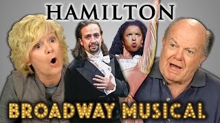 ELDERS REACT TO HAMILTON Hip Hop Musical [upl. by Acinomed849]