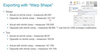 Shrinkage Compensation A study II [upl. by Aitsirt]