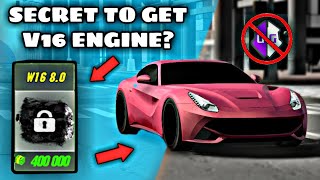 Secret Engine W16 For Free In Car Parking Multiplayer •Dcoi Ph• [upl. by Llehsal]