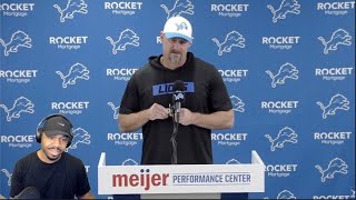 FINALLY reporters asked Dan Campbell about ZaDarius Smith Trade  Detroit Lions  reaction [upl. by Cirre]