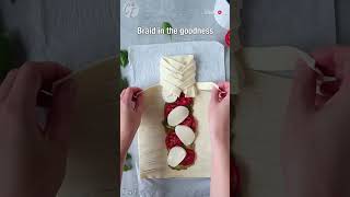 Delicious recipe of pastry with tomatoes mozzarella and pesto pastry italianfood cooking [upl. by Erminna]