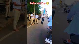 Police vs Biker 😎 Rider vs police 🚨 R15 Se pangga 🔥Duke vs R15 race video shorts rider [upl. by Yadrahs]